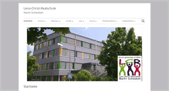 Desktop Screenshot of lena-christ-realschule.net